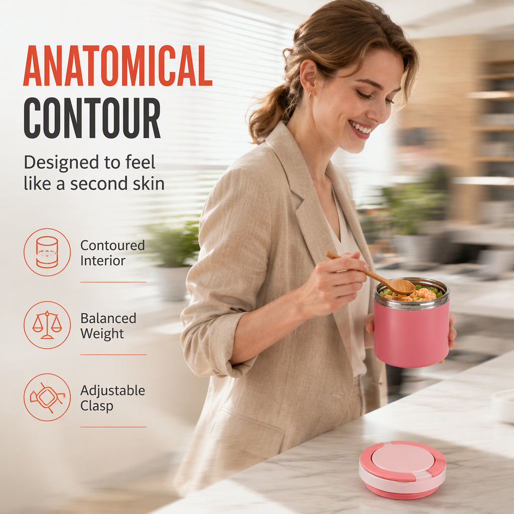⏳Offerta a tempo limitato ⏰Portapranzo isolato in acciaio inox con coperchio, impilabile a più strati, contenitore per alimenti per studenti e lavoratori d'ufficio