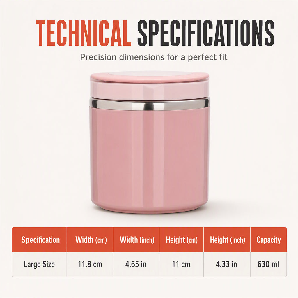 ⏳Offerta a tempo limitato ⏰Portapranzo isolato in acciaio inox con coperchio, impilabile a più strati, contenitore per alimenti per studenti e lavoratori d'ufficio