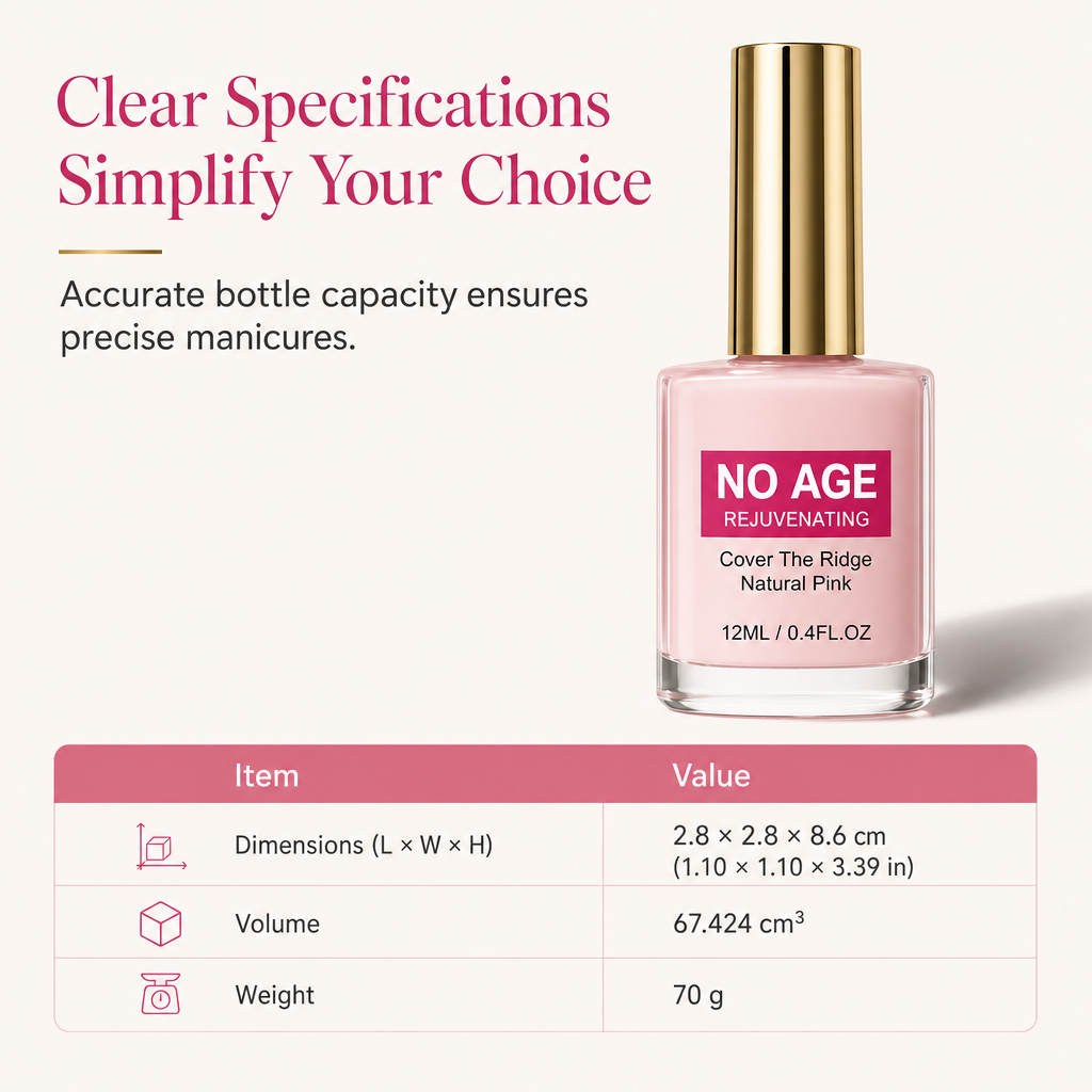 🔥50% DI SCONTO ORA! Base Levigante Unghie Rosa Naturale 12ml, Rivitalizzante, Nasconde Istantaneamente Le Strie Verticali Delle Unghie per Unghie Lucide E Sane