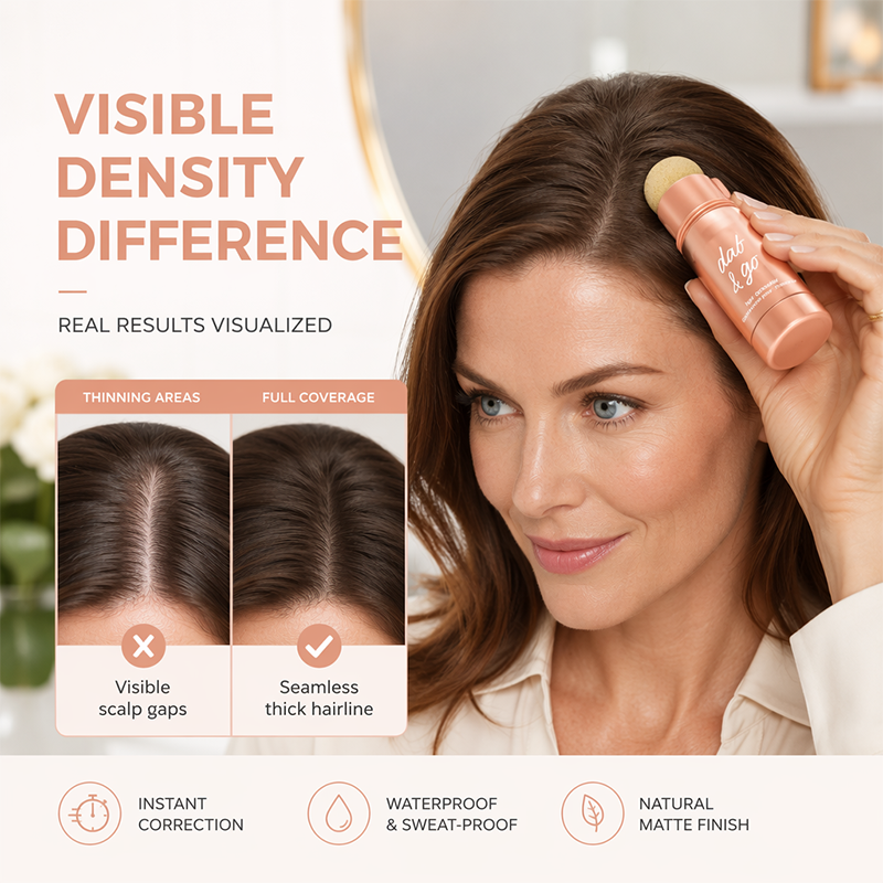 Bastone Ombretto per Capelli Istantaneo con Applicatore a Spugna