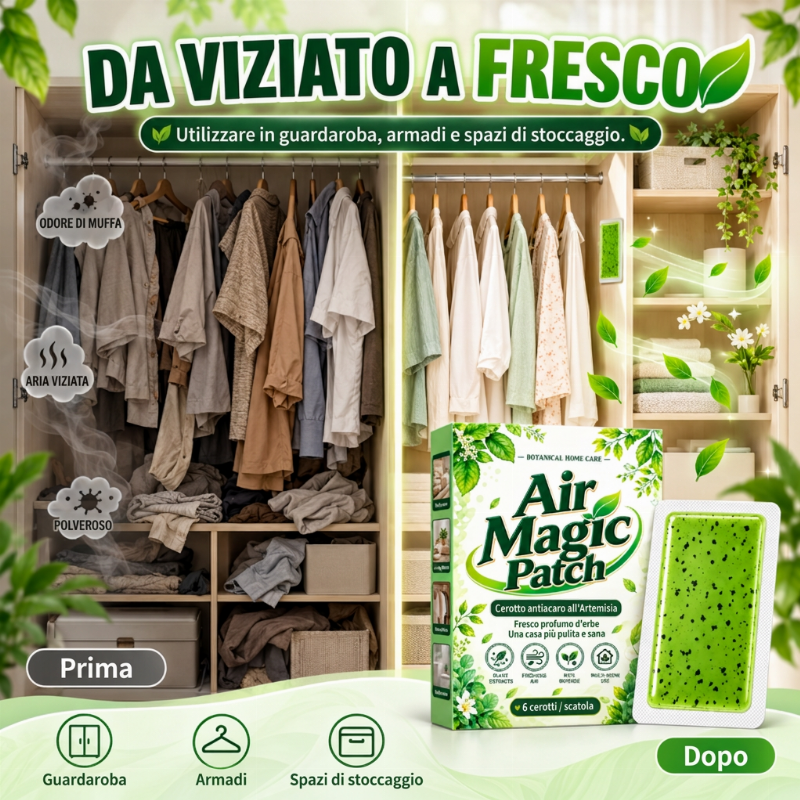 Cerotto a lunga durata per alleviare i sintomi causati dagli acari dell'artemisia – 1 confezione (6 cerotti)