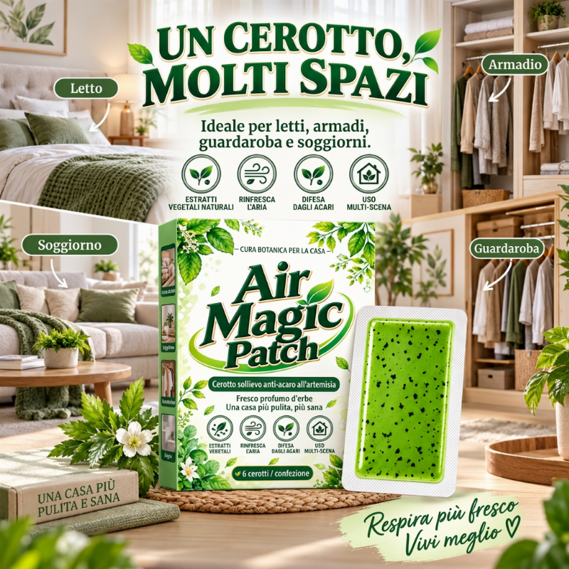 Cerotto a lunga durata per alleviare i sintomi causati dagli acari dell'artemisia – 1 confezione (6 cerotti)