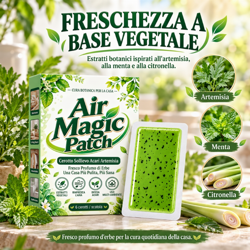 Cerotto a lunga durata per alleviare i sintomi causati dagli acari dell'artemisia – 1 confezione (6 cerotti)