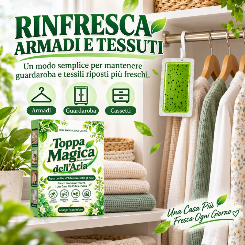 Cerotto a lunga durata per alleviare i sintomi causati dagli acari dell'artemisia – 1 confezione (6 cerotti)