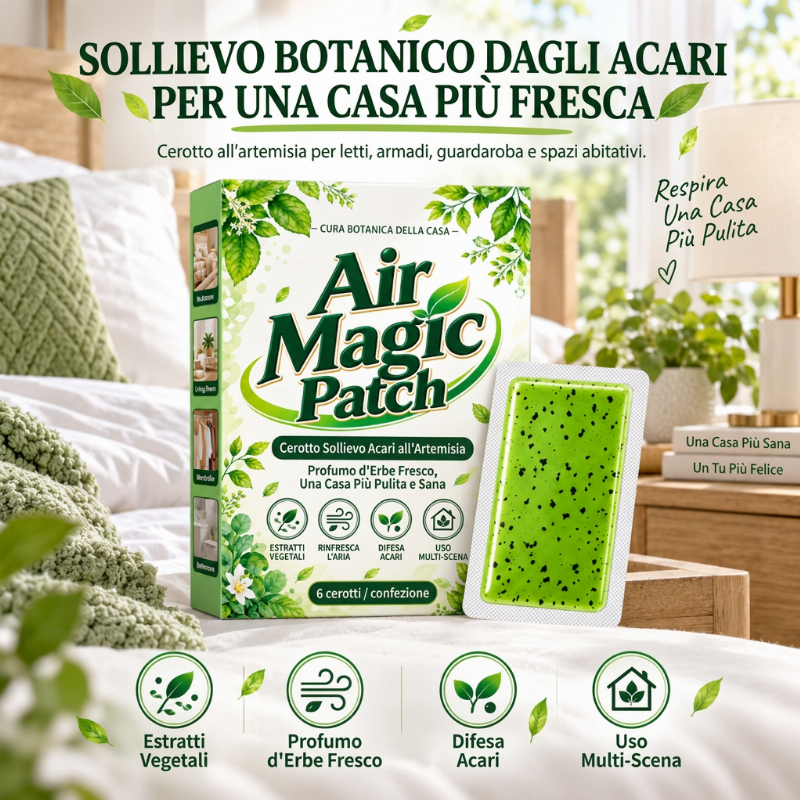 Cerotto a lunga durata per alleviare i sintomi causati dagli acari dell'artemisia – 1 confezione (6 cerotti)
