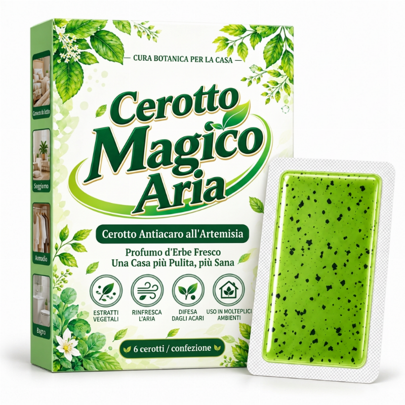 Cerotto a lunga durata per alleviare i sintomi causati dagli acari dell'artemisia – 1 confezione (6 cerotti)