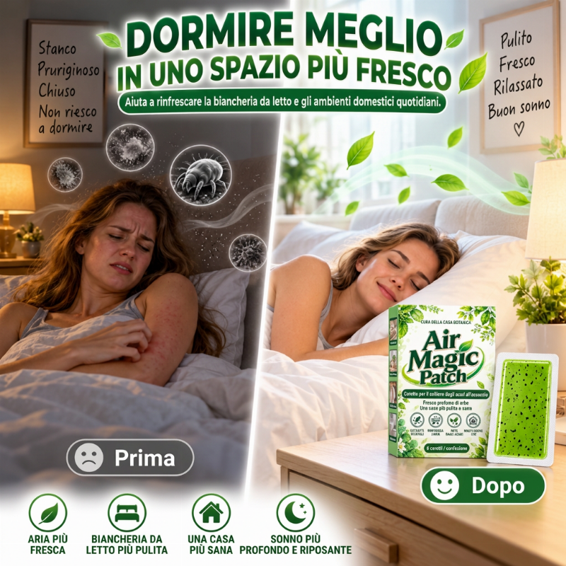 Cerotto a lunga durata per alleviare i sintomi causati dagli acari dell'artemisia – 1 confezione (6 cerotti)