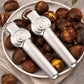 Schiaccianoci in Acciaio Inossidabile e Strumento per Sgusciare Castagne