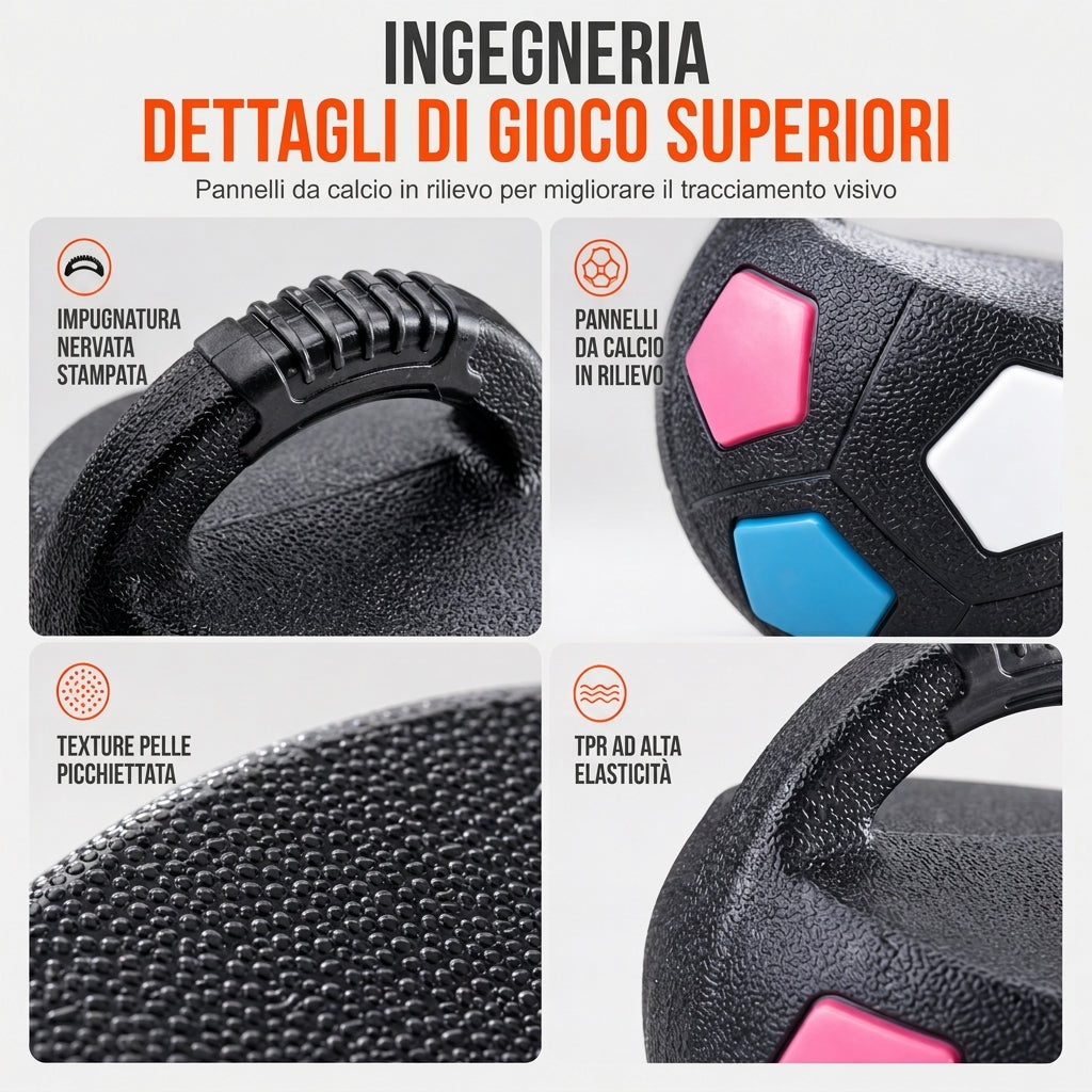 Pallone da calcio interattivo per cani con anse