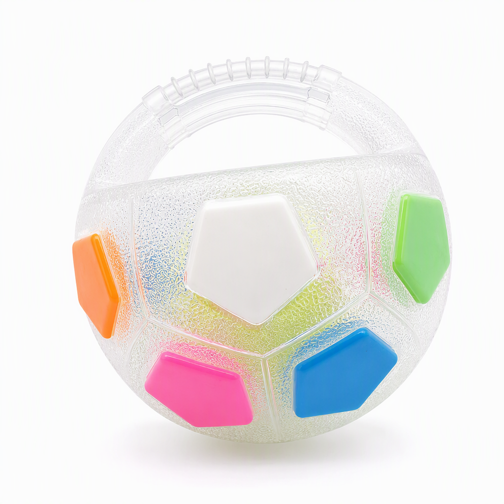 Pallone da calcio interattivo per cani con anse