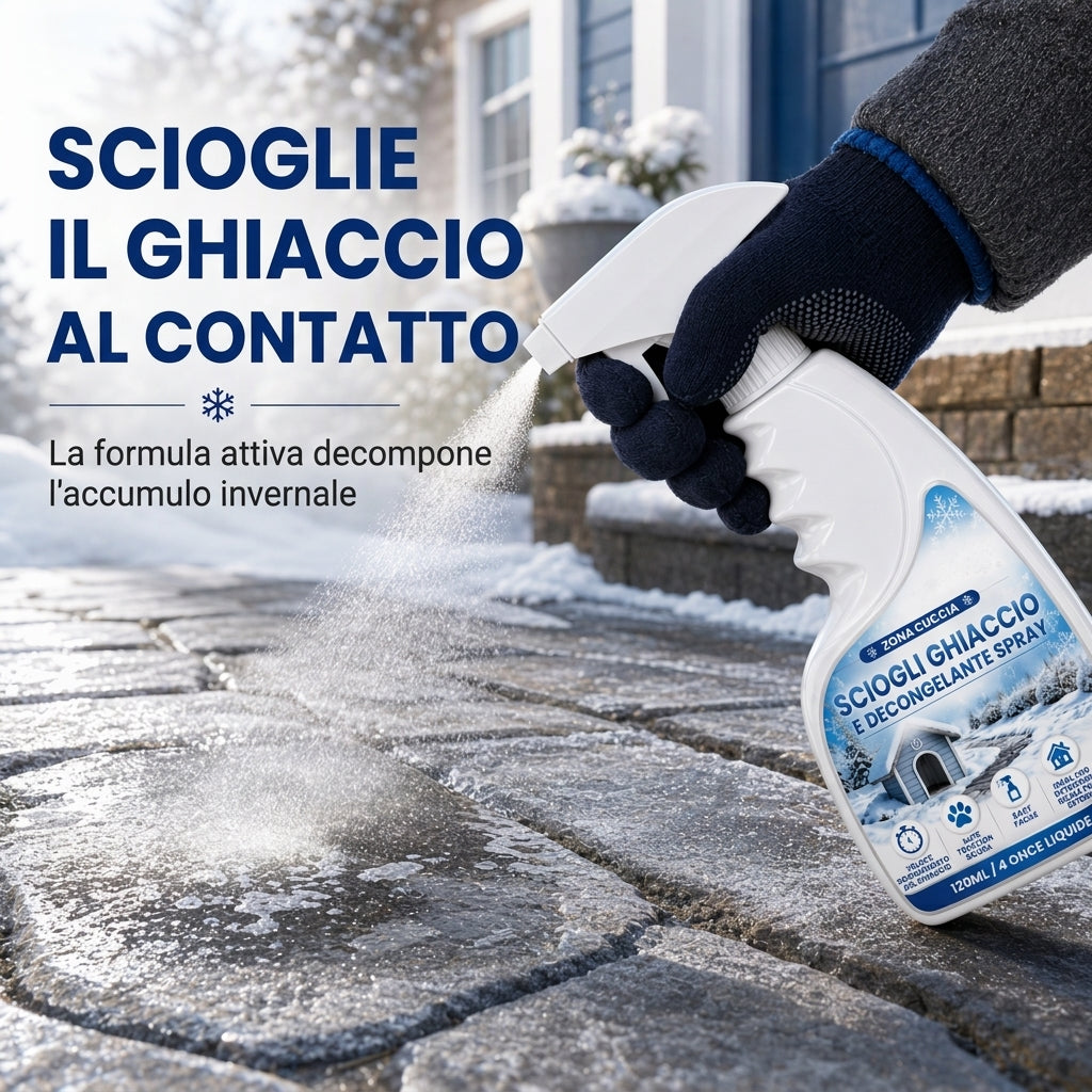 Spray Antighiacciante e Rompighiaccio per Esterni