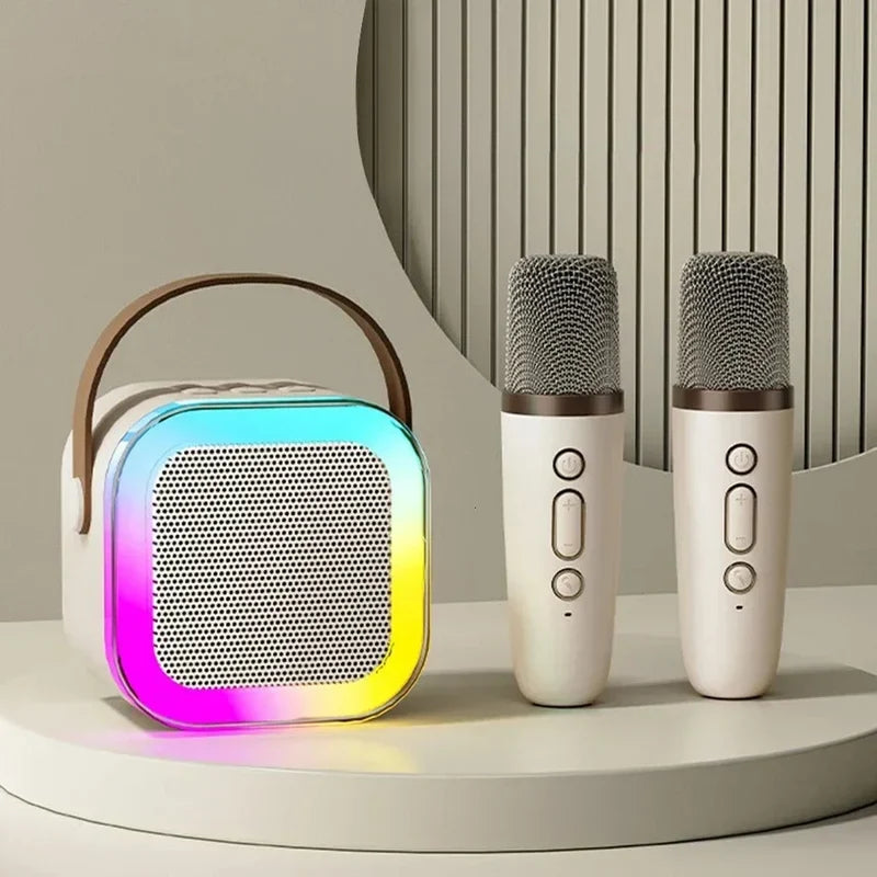 Mini Macchina per Karaoke per Bambini con Microfoni Wireless