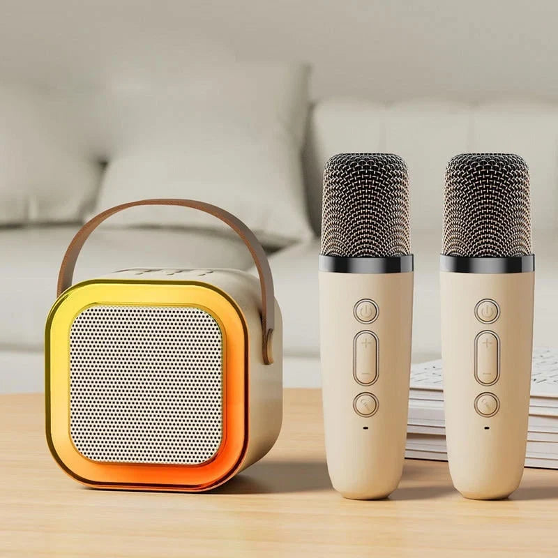 Mini Macchina per Karaoke per Bambini con Microfoni Wireless