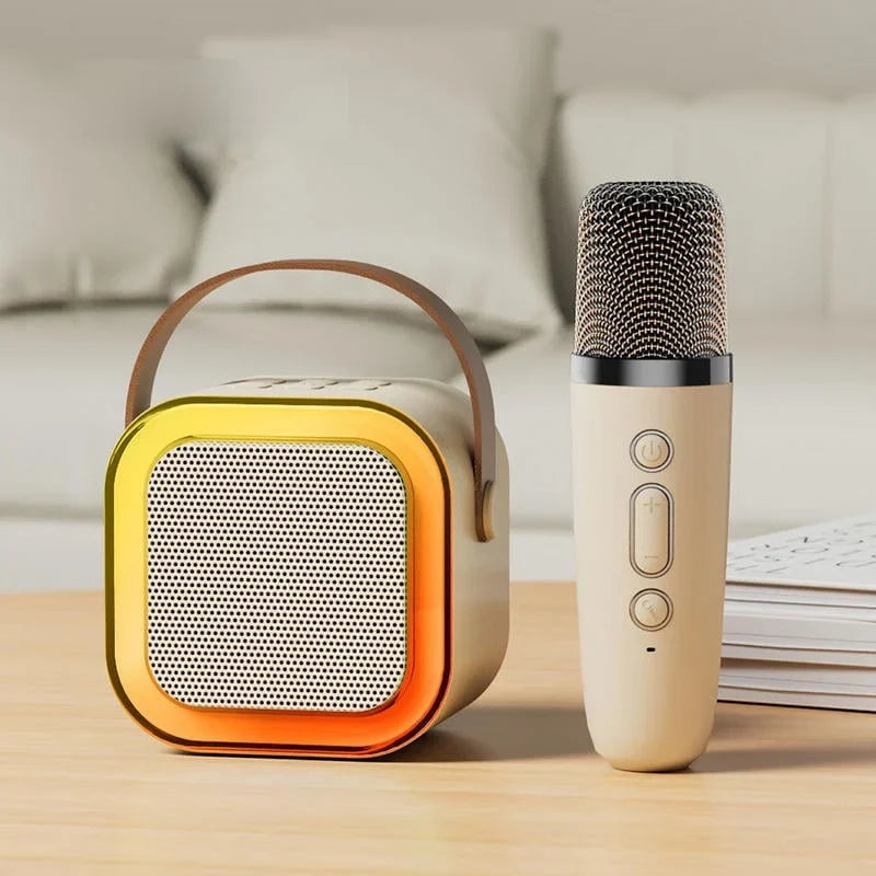 Mini Macchina per Karaoke per Bambini con Microfoni Wireless