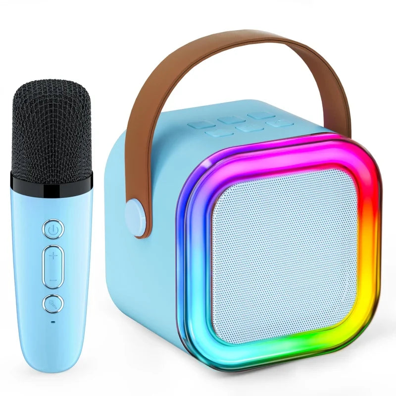 Mini Macchina per Karaoke per Bambini con Microfoni Wireless