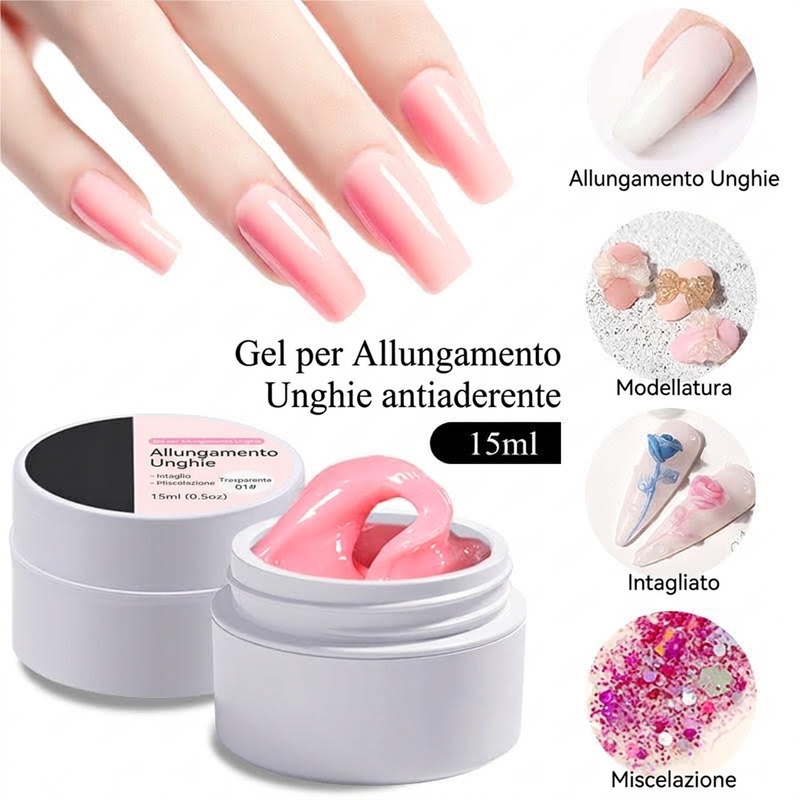 💅 Gel ricostruzione unghie solido — Non cola, facile da usare 🥳
