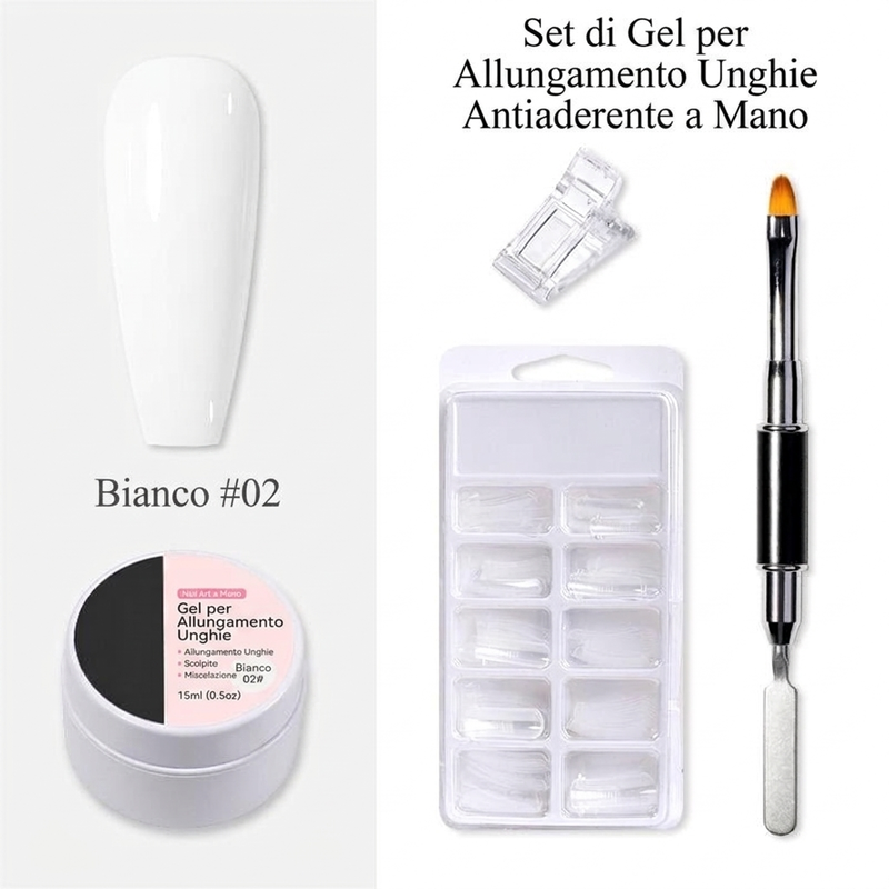 💅 Gel ricostruzione unghie solido — Non cola, facile da usare 🥳