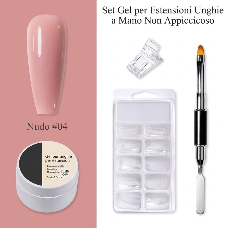 💅 Gel ricostruzione unghie solido — Non cola, facile da usare 🥳