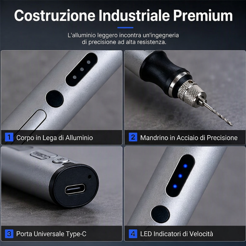 🖊️ Mini penna per incisione elettrica cordless – Strumento di incisione di precisione portatile