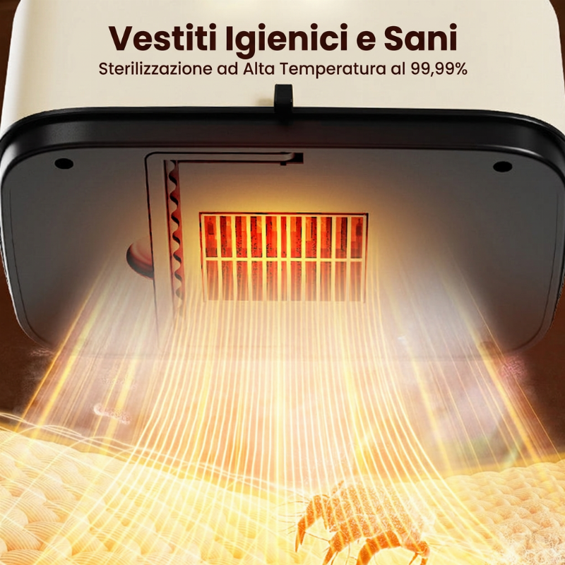 👕💨 Asciugabiancheria portatile – Sconto del 50%! Riscaldamento PTC da 600W, flusso d'aria delicato a 360°, eliminazione del 99,99% dei batteri – asciuga tutto in modo sicuro. ✨