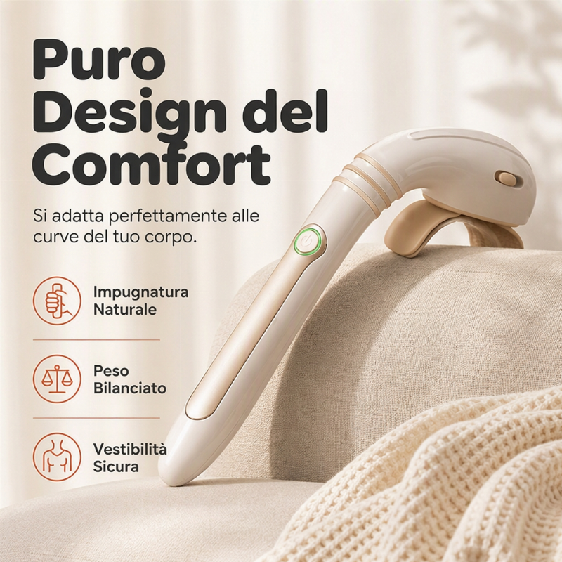 🔥SALDO CALDO 50% DI SCONTO! 💆‍♂️💨 Basta chiedere a qualcuno un massaggio alla schiena! Questo massaggiatore a manico lungo raggiunge ogni nodo irraggiungibile. Ergonomico, senza fili e incredibilmente potente. Le tue spalle ringrazieranno! ✨