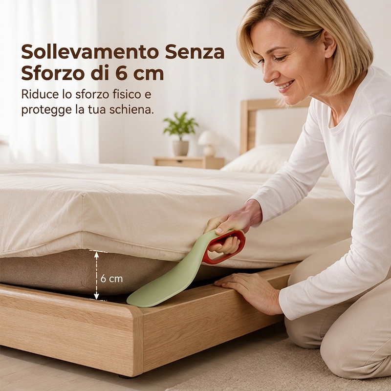 Strumento 2 in 1 Sollevamaterasso e Rimuovi Pelucchi
