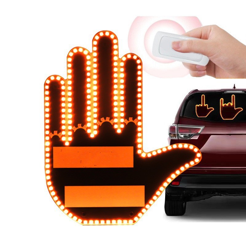 🎁Saldi natalizi: 50% di sconto🎄Lampada a forma di dito medio con telecomando