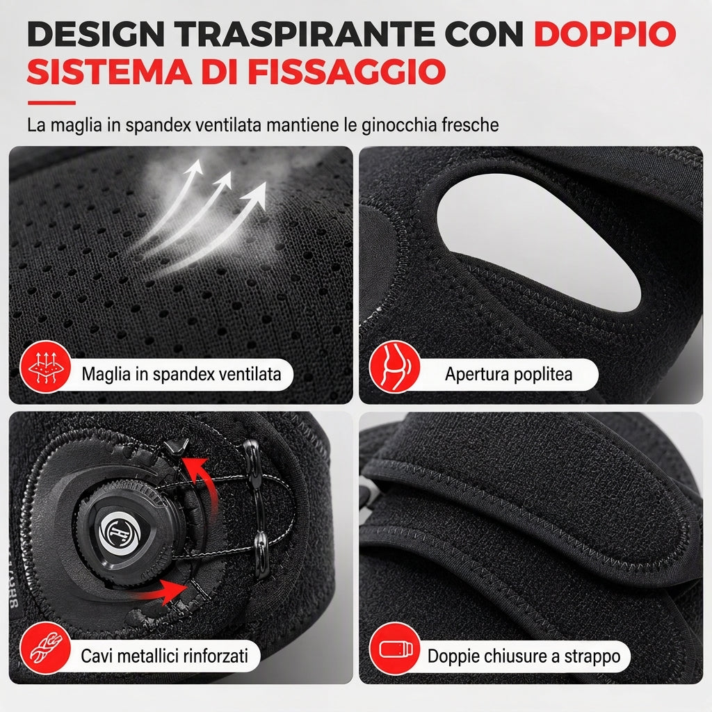 Cinghia regolabile in silicone per stabilizzare la rotula