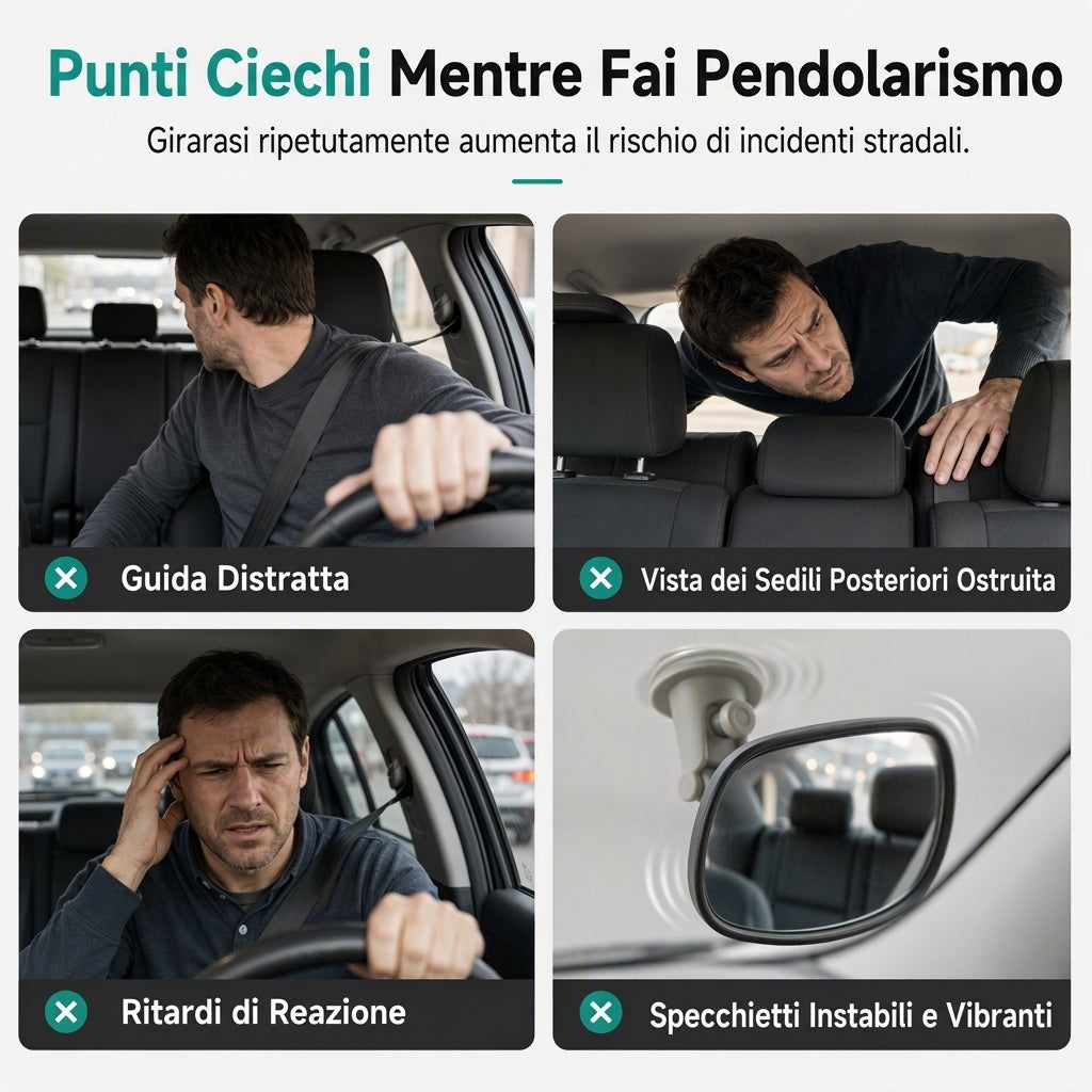 👀 Specchietto ausiliario convesso regolabile