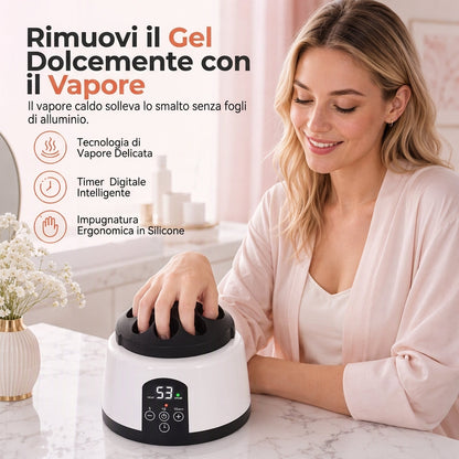 Macchina elettrica a vapore da 36W per la rimozione dello smalto per unghie, dispositivo professionale per la rimozione di gel e acrilico per manicure