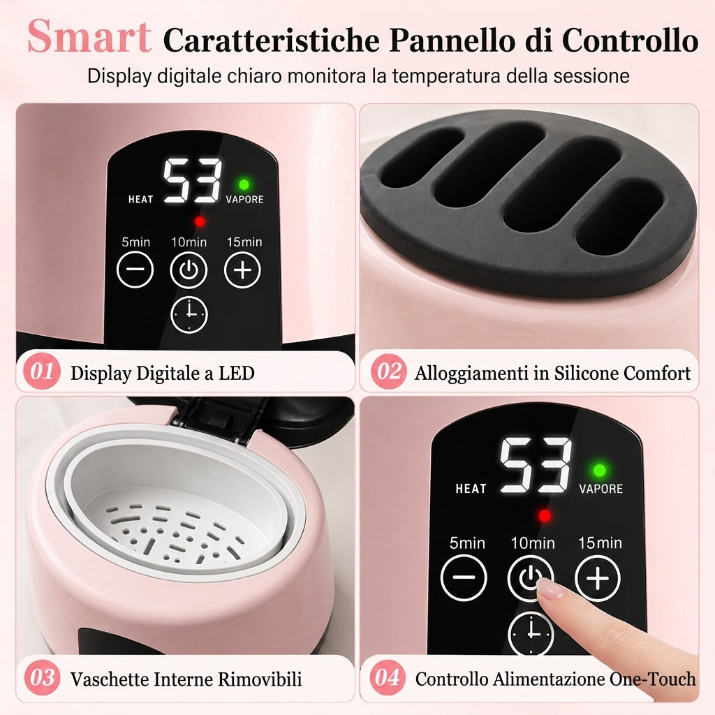 Macchina elettrica a vapore da 36W per la rimozione dello smalto per unghie, dispositivo professionale per la rimozione di gel e acrilico per manicure