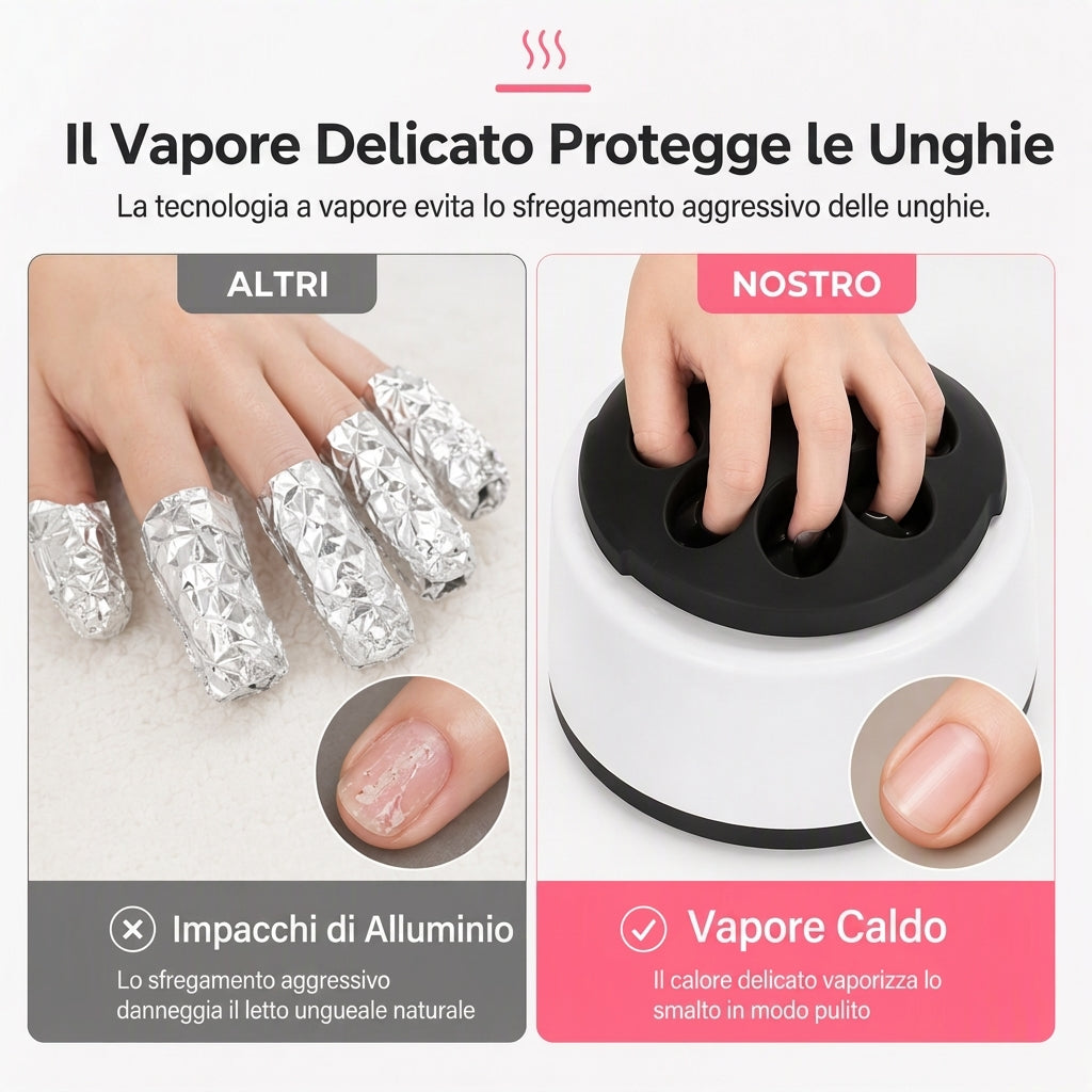 Macchina elettrica a vapore da 36W per la rimozione dello smalto per unghie, dispositivo professionale per la rimozione di gel e acrilico per manicure