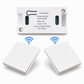 Kit interruttore luce wireless senza fili | Interruttore da muro autoadesivo con ricevitore, senza forature, ideale per affitti, comodini e corridoi