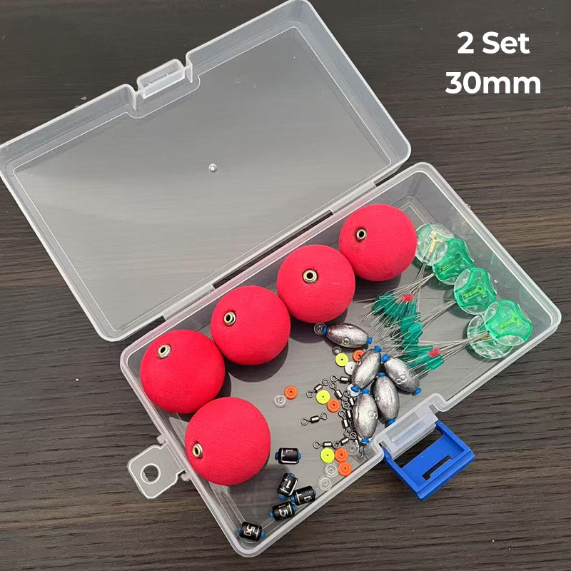 Kit completo per la montatura di galleggianti e piombi da pesca