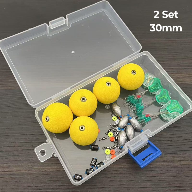 Kit completo per la montatura di galleggianti e piombi da pesca