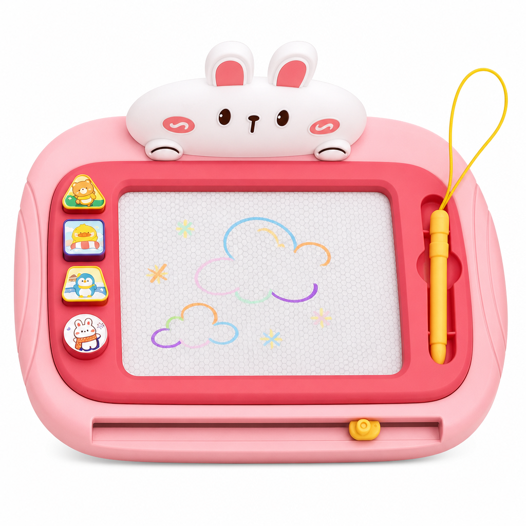 📢📢 50% DI SCONTO 🎨 Lavagna magnetica per bambini – Tavoletta da disegno cancellabile e colorata con penna e 4 timbri