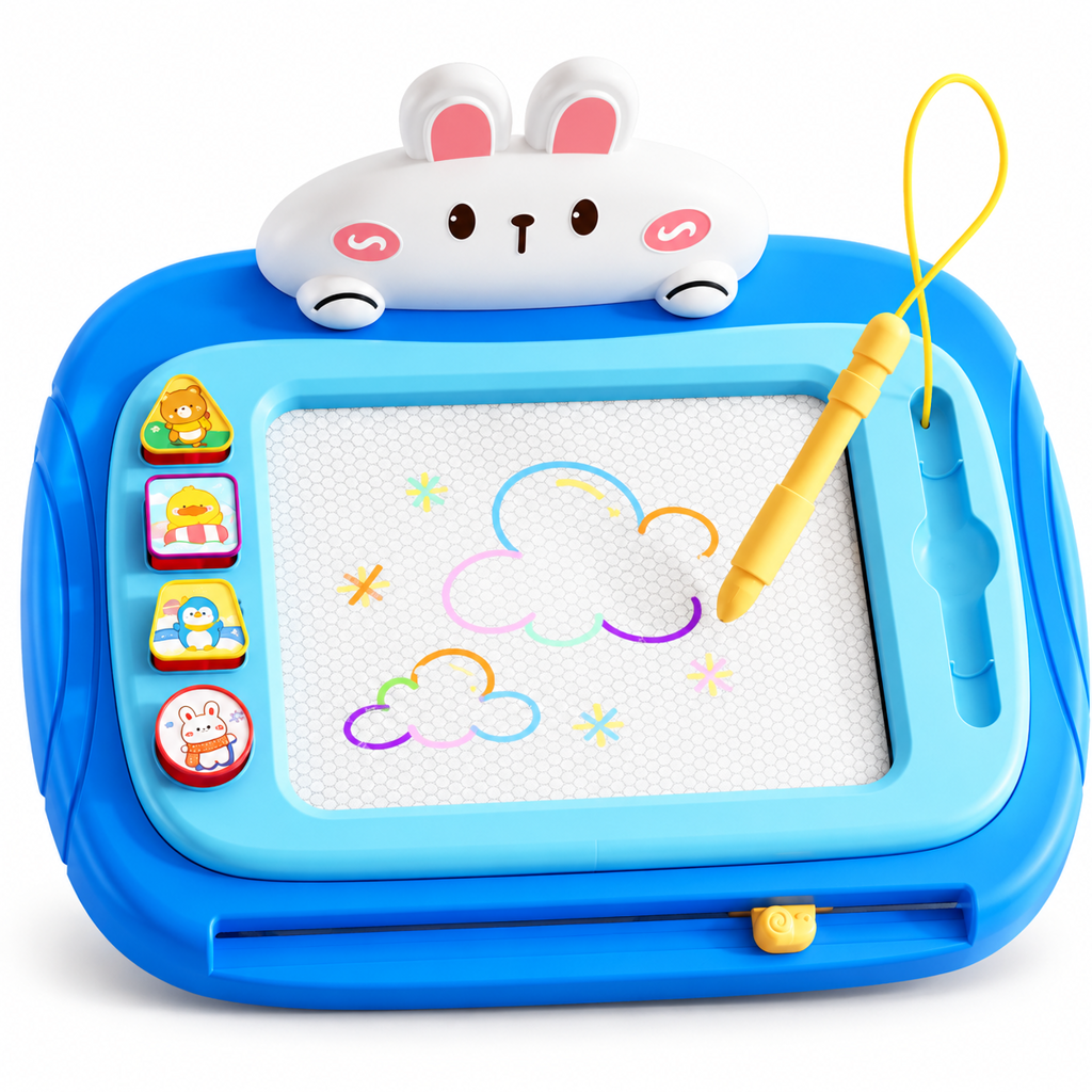 📢📢 50% DI SCONTO 🎨 Lavagna magnetica per bambini – Tavoletta da disegno cancellabile e colorata con penna e 4 timbri