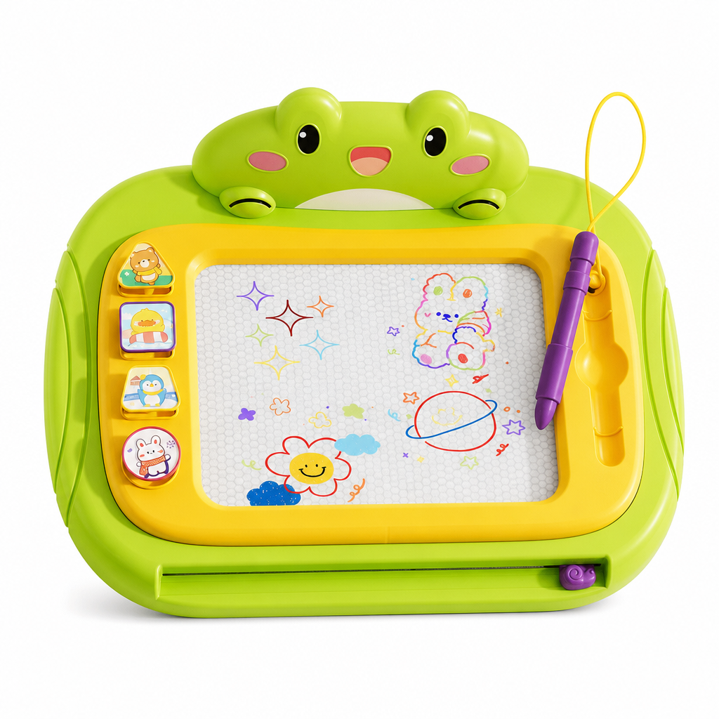 📢📢 50% DI SCONTO 🎨 Lavagna magnetica per bambini – Tavoletta da disegno cancellabile e colorata con penna e 4 timbri