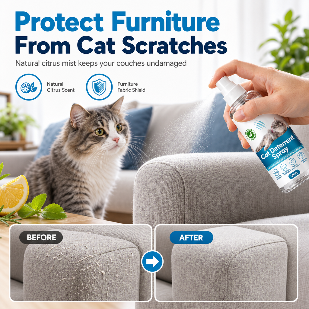Spray deterrente per graffi di gatti