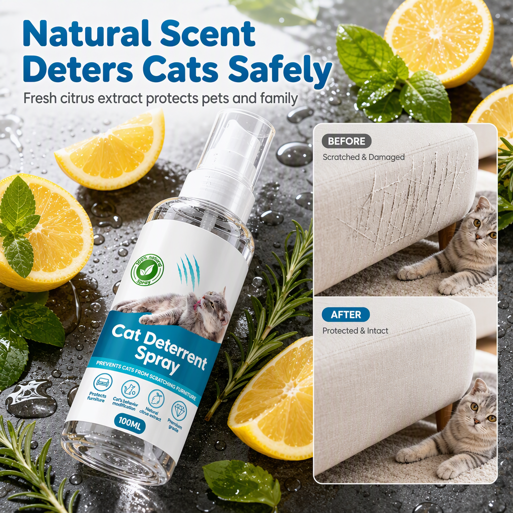 Spray deterrente per graffi di gatti