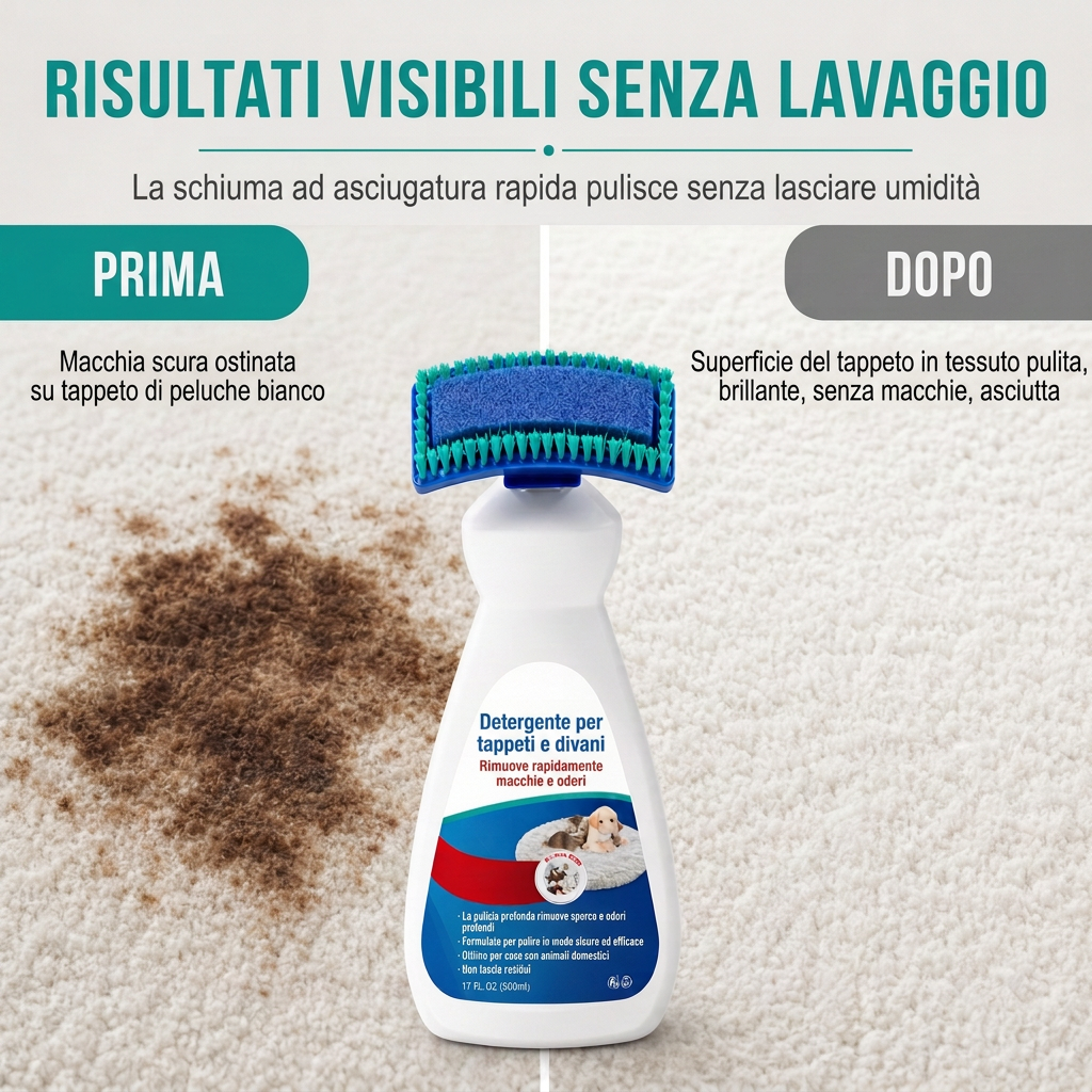 🥳 SUPER OFFERTA 🥳 💞 OLTRE 50.000 PEZZI VENDUTI! Detergente impermeabile! Schiuma, applicatore con spazzolino, senza bisogno di ammollo. Macchie eliminate – ordina subito! ✅