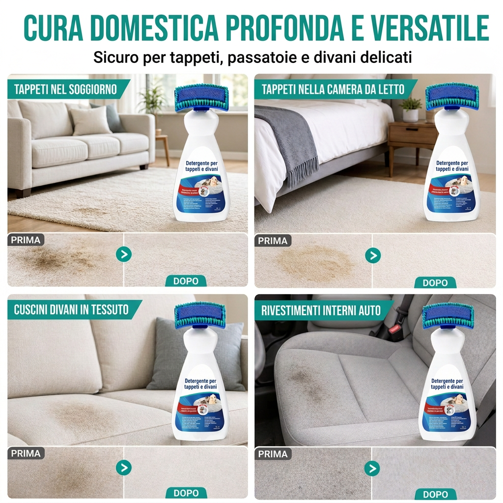 🥳 SUPER OFFERTA 🥳 💞 OLTRE 50.000 PEZZI VENDUTI! Detergente impermeabile! Schiuma, applicatore con spazzolino, senza bisogno di ammollo. Macchie eliminate – ordina subito! ✅