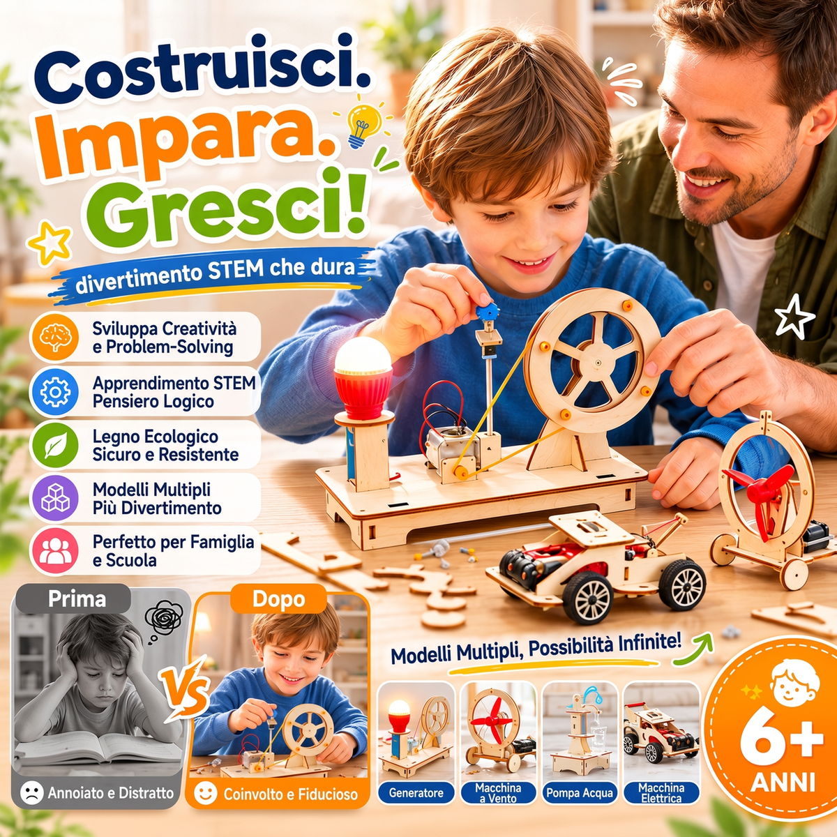 🔥Offerta Speciale🛠️🔥 Giocattoli tecnologici fai da te creativi