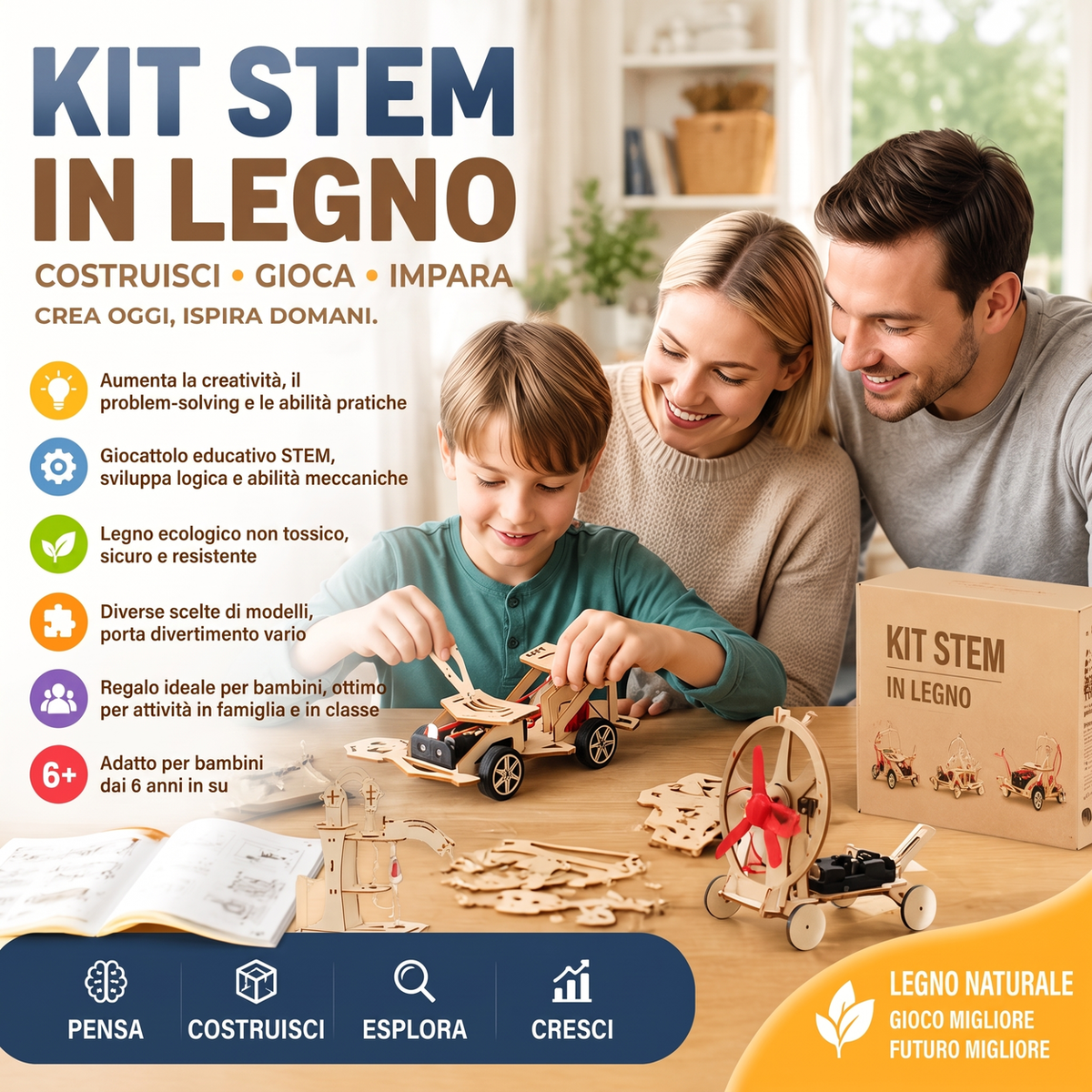 🔥Offerta Speciale🛠️🔥 Giocattoli tecnologici fai da te creativi