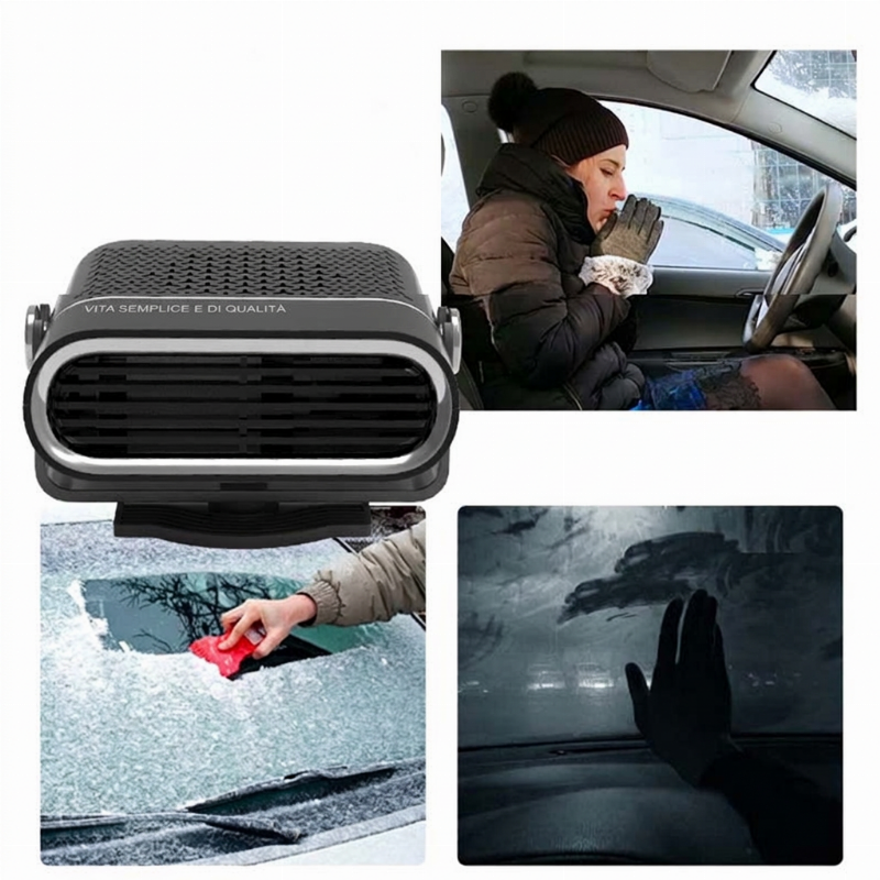 📢📢 50% DI SCONTO !!! ⏰ Riscaldatore auto portatile 2 in 1 con rotazione a 360°