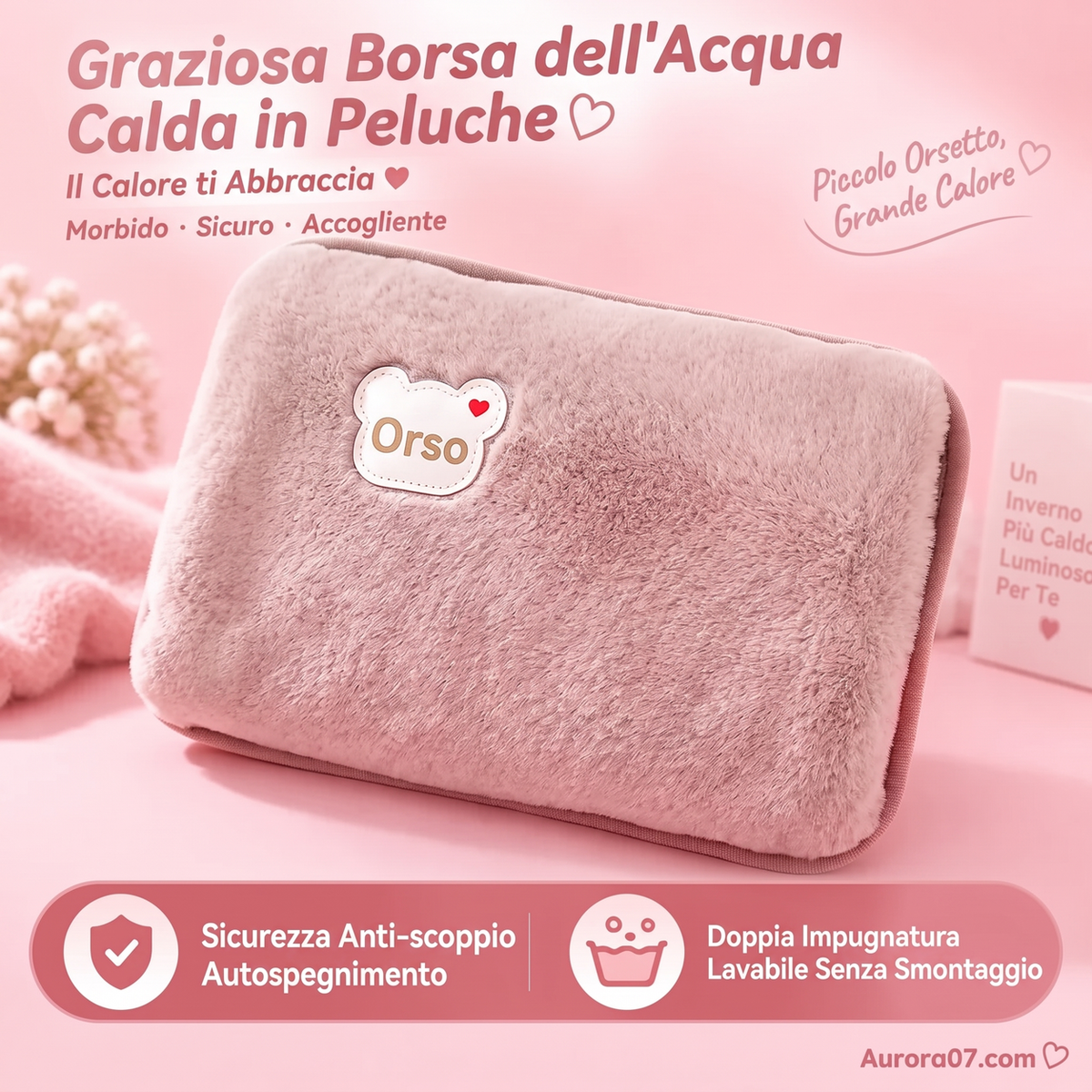 🔥 SUBITO SCONTO DEL 50%! 🧊 Boracca termica ricaricabile, termoforo antideflagrante 🧤❄️