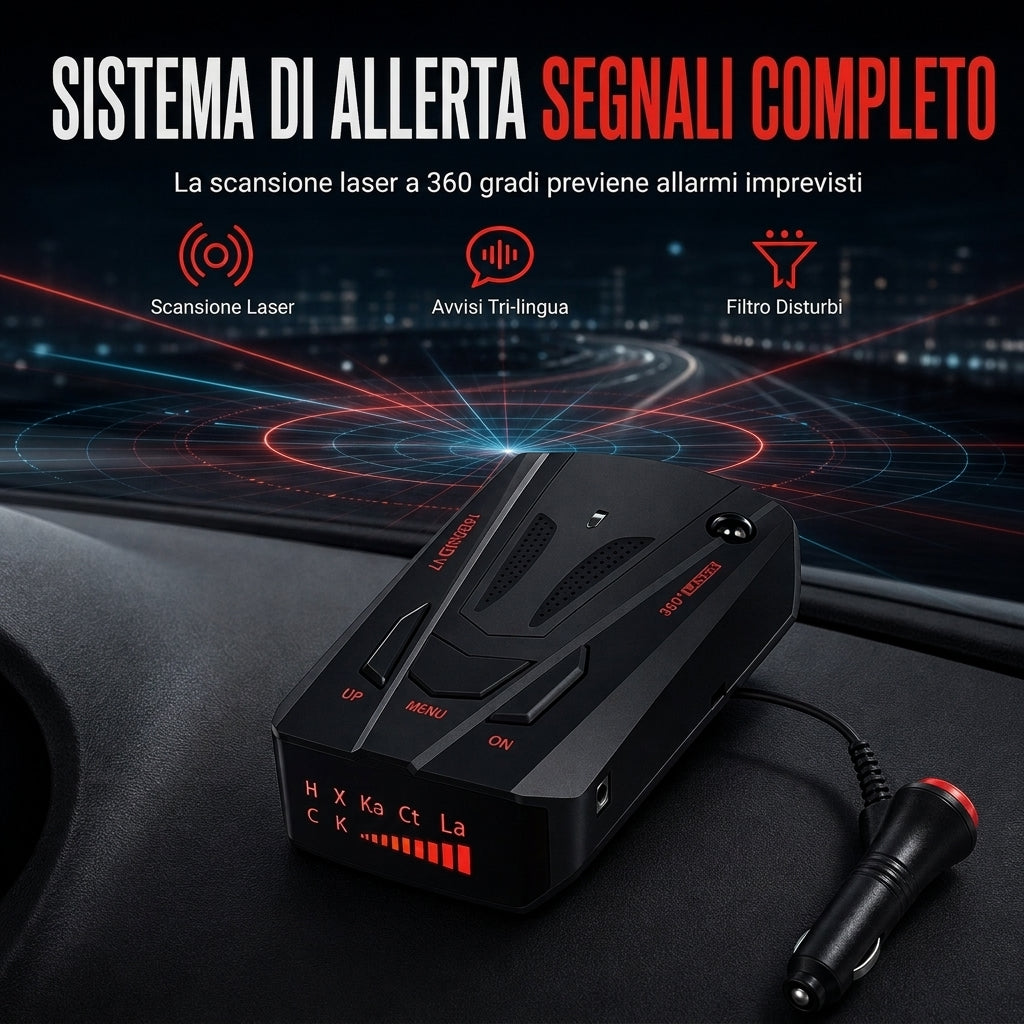 V7 Rilevatore di Auto Dispositivo di Avviso Mobile con Avvisi Vocali in Cinese, Inglese e Russo