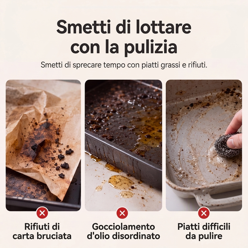 🍪 Tappetino da forno in silicone – Teglia pieghevole antiaderente