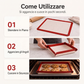 🍪 Tappetino da forno in silicone – Teglia pieghevole antiaderente