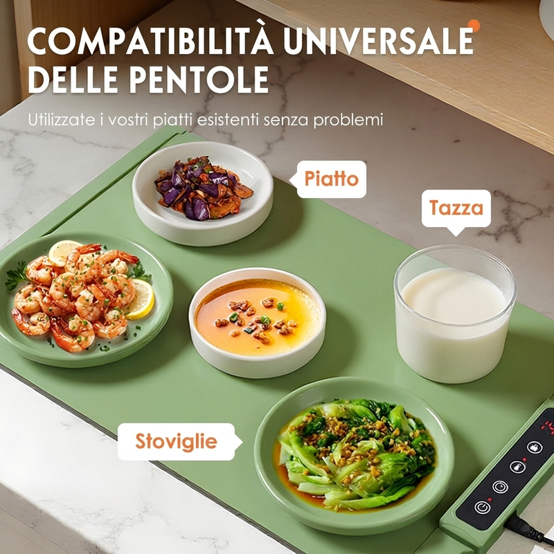 Tappetino riscaldante elettrico per alimenti